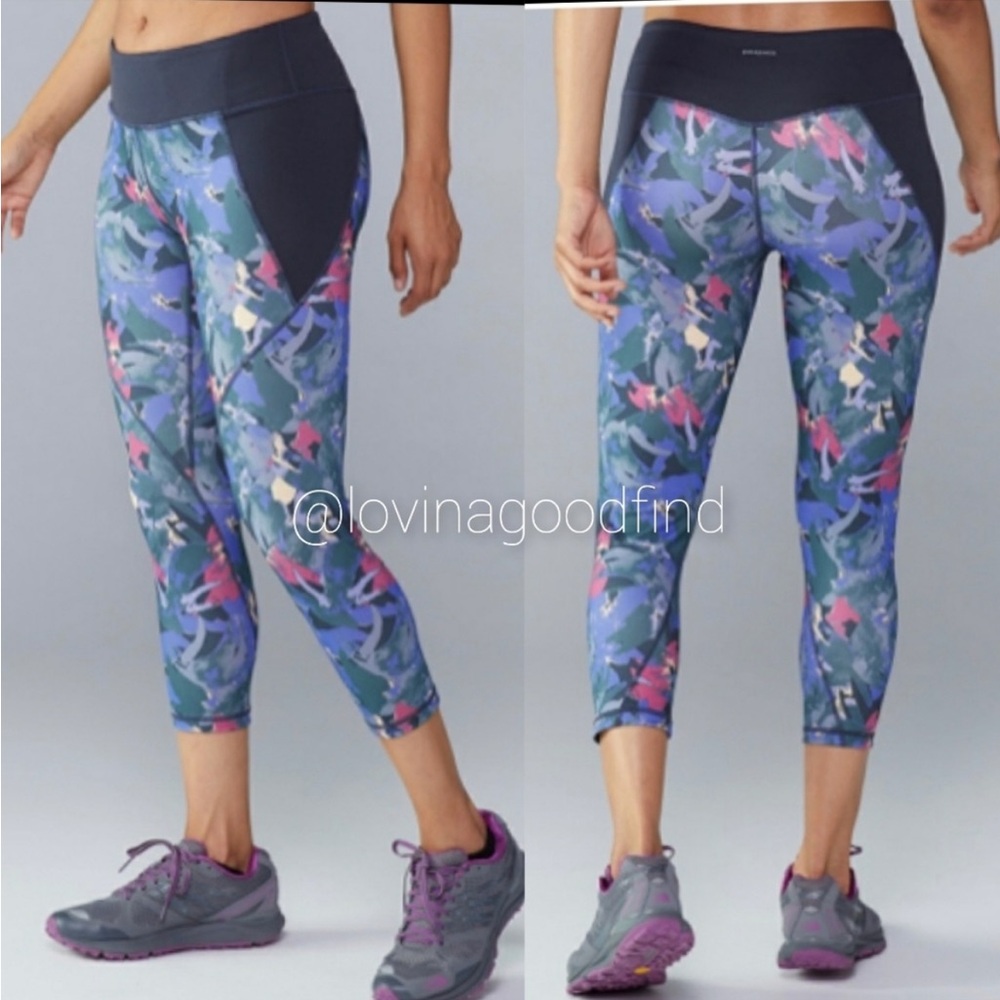 Patagonia Centered Crop Leggings Smolder Blue NWT sz S